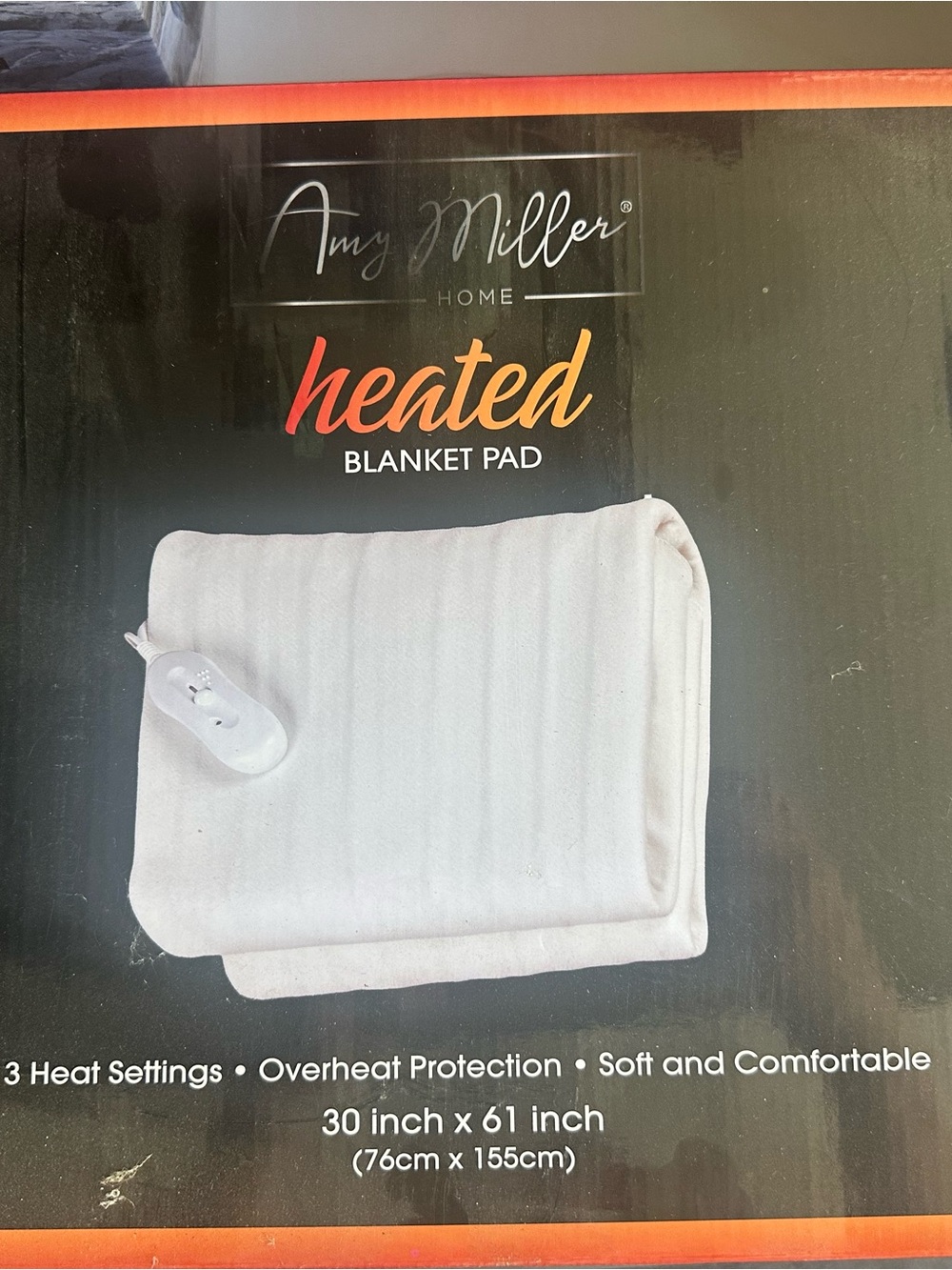Amy Miller Heated Blanket Pad 30 X 61 Inches Three Heat Settings